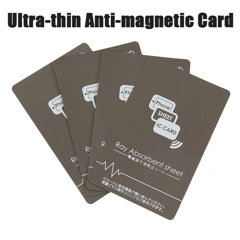 Ultra-Thin Bus Card Antimagnetic Sticker พิมพ์ด้านเดียว Nfc แผ่นป้องกันการรบกวน Anti-Metal Magnetic 