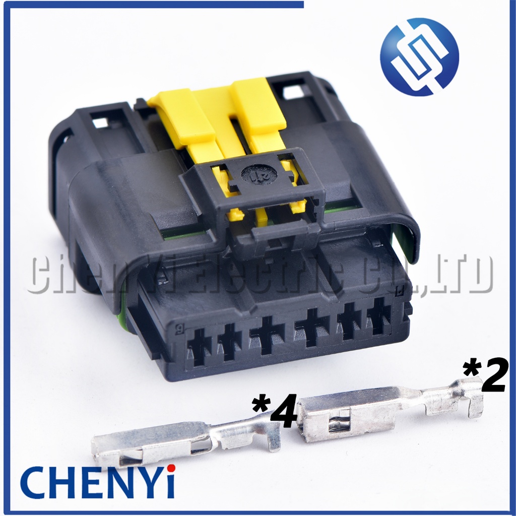 6 Pin Auto การใช้ปั๊ม ขั้วต่อกันน้ํา เกียร์บอร์ดคอมพิวเตอร์ Plug 15458164 สําหรับ Land Rover Geely Link Volvo Great Wall