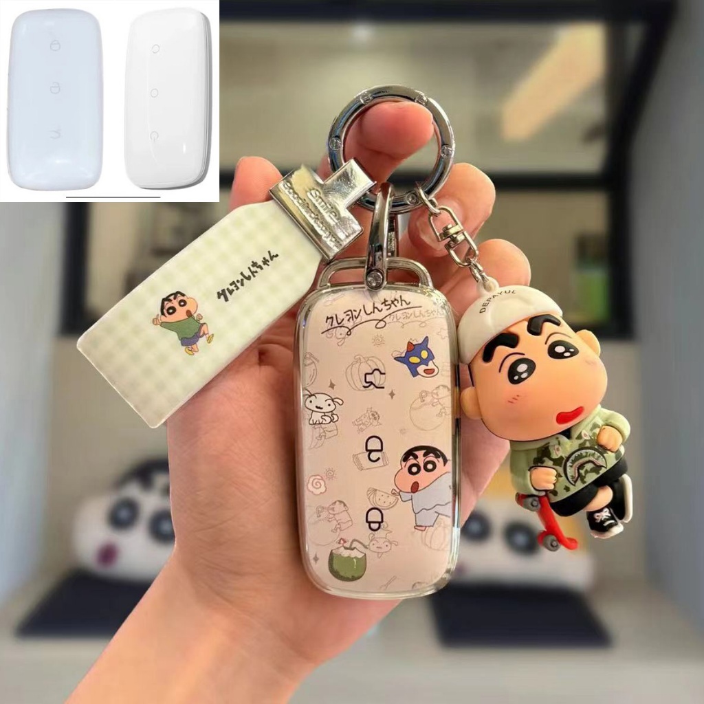 Geely 3 ปุ่มกุญแจรถ Geely EX5 ฝาครอบกุญแจสําหรับ Geely EX5 เคสกุญแจรีโมท，ดินสอสี Shinshin