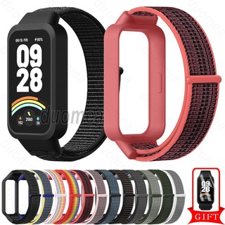 สร้อยข้อมือสายรัดไนลอนอุปกรณ์เสริมสายรัดข้อมือสําหรับ Xiaomi Smart Band 9 Active / Redmi Smart Band 3