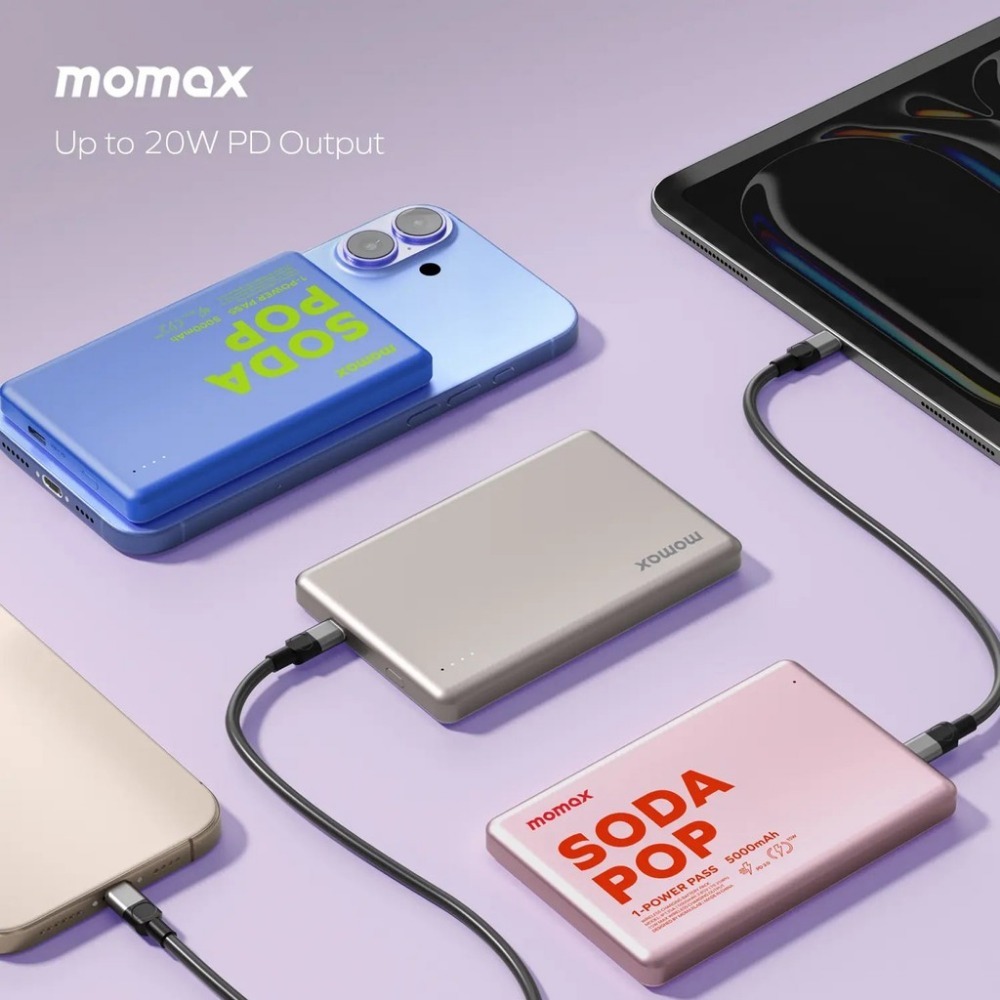 Momax  Wireless Magnetic Power Bank 5000mAh 10000mAh 1-PowerQuick Charging Powerbank