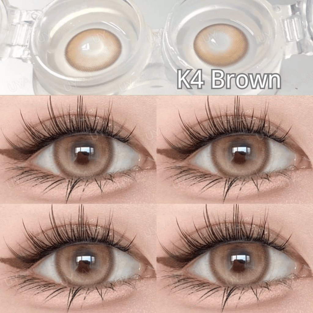 คอนแทคเลนส์ {เกรด -0.00~-5.00}UYAAI x FRESHLADY คอนแทคเลนส์ บิ๊กอาย รูปพระจันทร์เสี้ยว K4 Series 14.