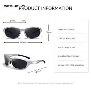 SEEMELO กันแดด TAC ตาขับรถโพลาไรซ์ตากีฬากลางแจ้ง UV400 แว่นตาน้ําหนักเบาแว่นตากันแดด Clean Vision ขี่จักรยานขี่แว่นตาวิ่ง