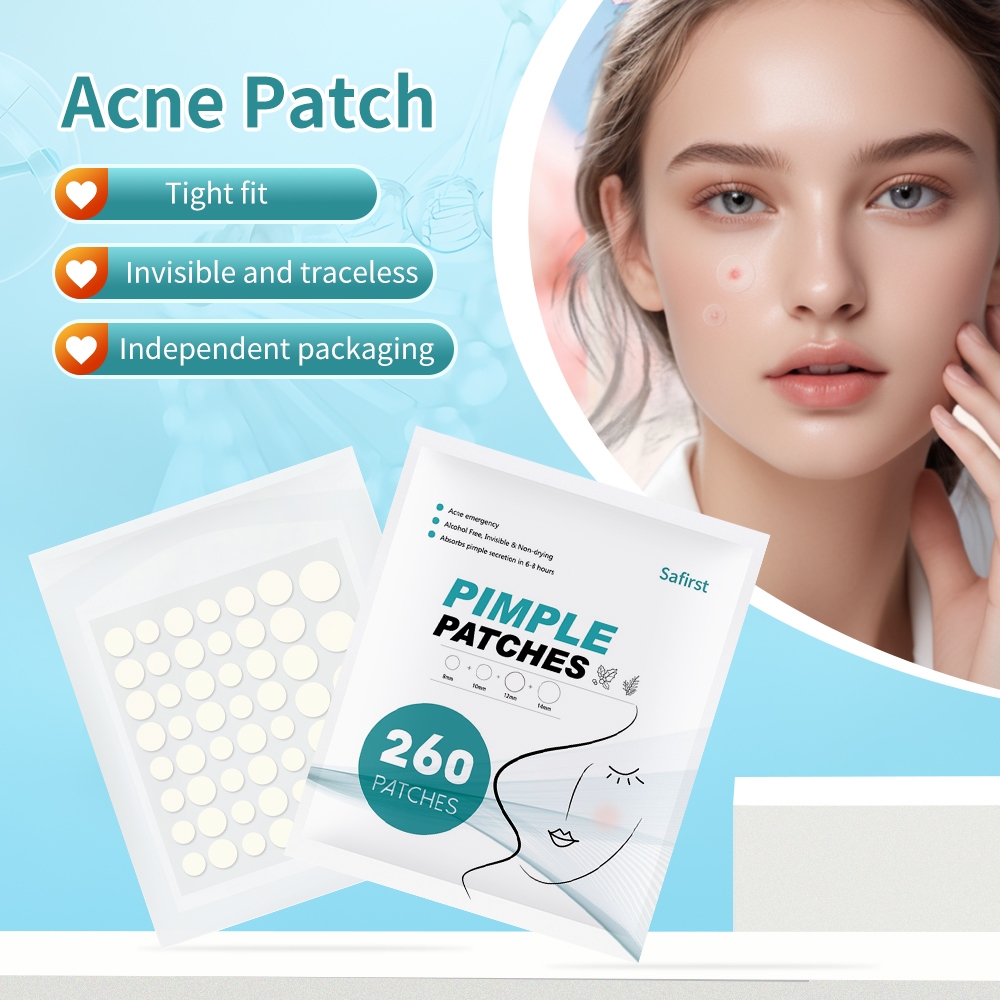 260 นับสิว Patch ที่มองไม่เห็น Hydrocolloid สติ๊กเกอร์สิว Spot Zits Blemishes ครอบคลุม Skin Care Face Beauty