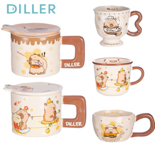 Diller แก้วเซรามิคถ้วยน่ารักสําหรับกาแฟ D6000