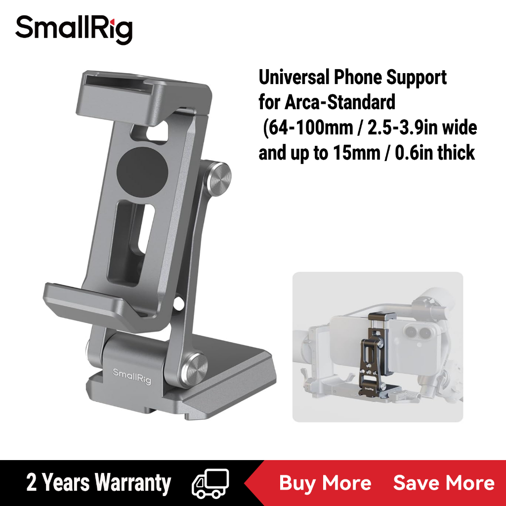 Smallrig Phone Support (64-100mm / 2.5-3.9in) สําหรับ Arca-Standard #5338