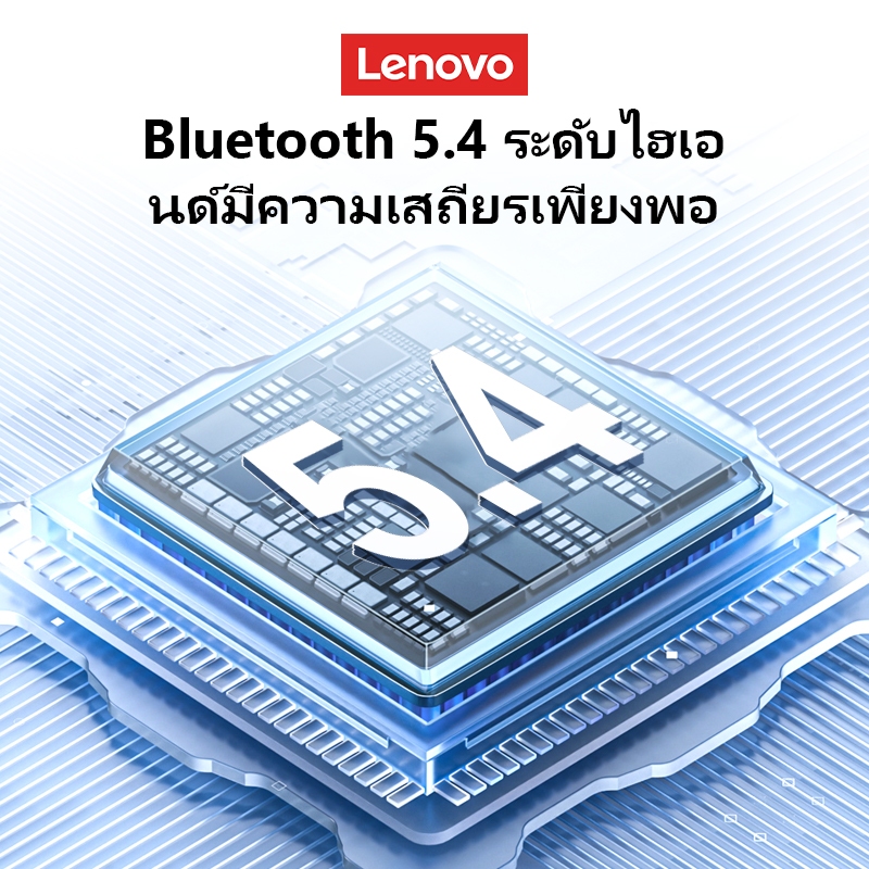 Lenovo LP23 หูฟังบลูทูธหูฟังไร้สายเพลงสําหรับเล่นเกม Dual Mode พร้อมไมโครโฟน BT5.4