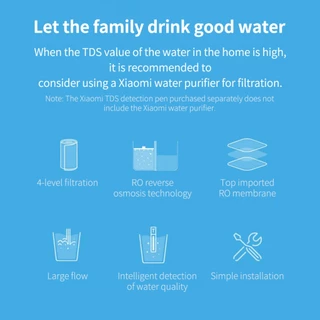 Xiaomi TDS Tester เครื่องวัดคุณภาพน้ําปากกาเครื่องมือวัดน้ํา