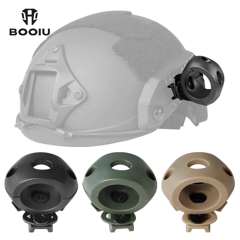 โห่ หมวกกันน็อคไฟฉายยึดคลิปสําหรับหมวกกันน็อคยุทธวิธีอย่างรวดเร็วยึดยึดอะแดปเตอร์60องศารางสากลหมวกกันน็อคอุปกรณ์เสริม