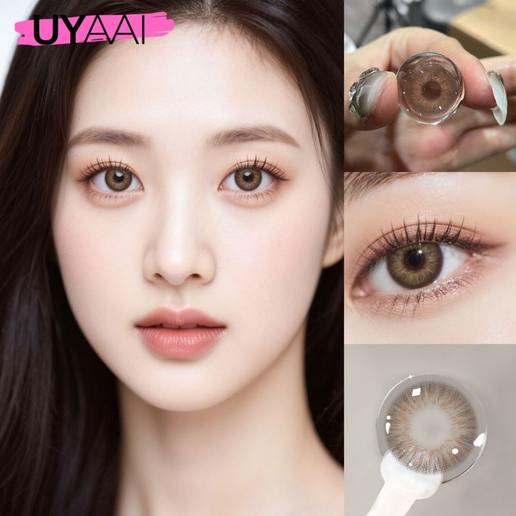 [COD] UYAAI x FRESHLADY คอนแทคเลนส์ Rare Iris Brown คอนแทคเลนส์สายตาสั้น Doll Eyes 14mm