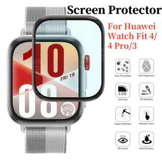 1/3 ชิ้น Huawei นาฬิกา Fit 4 Pro 3 4 ป้องกันหน้าจอ 3D โค้งคลุมทั้งหมดฟิล์มสําหรับนาฬิกาสมาร์ท Huawei นาฬิกา Fit3 Fit4 Fit Pro ฟิล์มป้องกัน