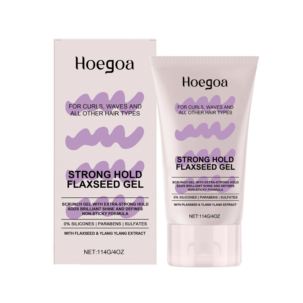 HOEGOA Curl Jelly Scrunching Jelly 4 fl Oz - Frizz Solution Dinning Hair Gel สําหรับ 2a-4c Curly, Wa