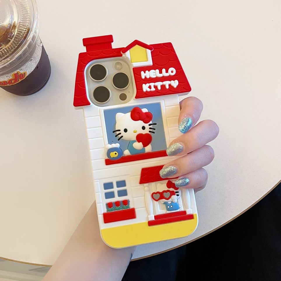 สําหรับIphone Case 16 Pro Max 15 Pro Max 14 Pro Max 13 Pro Max 12 Pro Max 3Dสเตอริโอซิลิโคนนุ่มกรณี