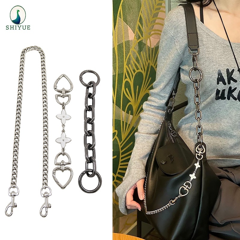 ไหล่ Underarm Bag extension Chain strap Crossbody Fit for New Version Longchamp Hobo strap Replacement metal Bag accessories