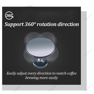 COCIOUS Magnetic Suck Coffee Extraction Mirror Bottomless Portafilter Reflector กระจกสังเกต