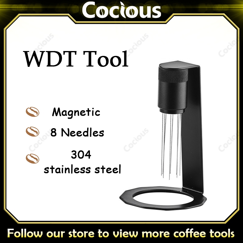 COCIOUS ข็มเกลี่ยผงกาแฟ เข็มใส่ผงผ้า 8 เข็ม สเตนเลสสตีล ที่ใส่ผงกาแฟ สแตนเลสเข็มชนิดเสริมเครื่องมือผ้