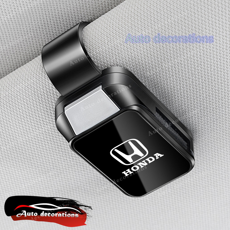 แบรนด์ที่สมบูรณ์ คลิปหนีบแว่นตารถยนต์เหมาะสําหรับ โตโยต้า ฮอนด้า มัลติฟังก์ชั่นที่บังแดดรถยนต์แว่นตากันแดดที่เก็บสิ่งประดิษฐ - รูปที่ 3