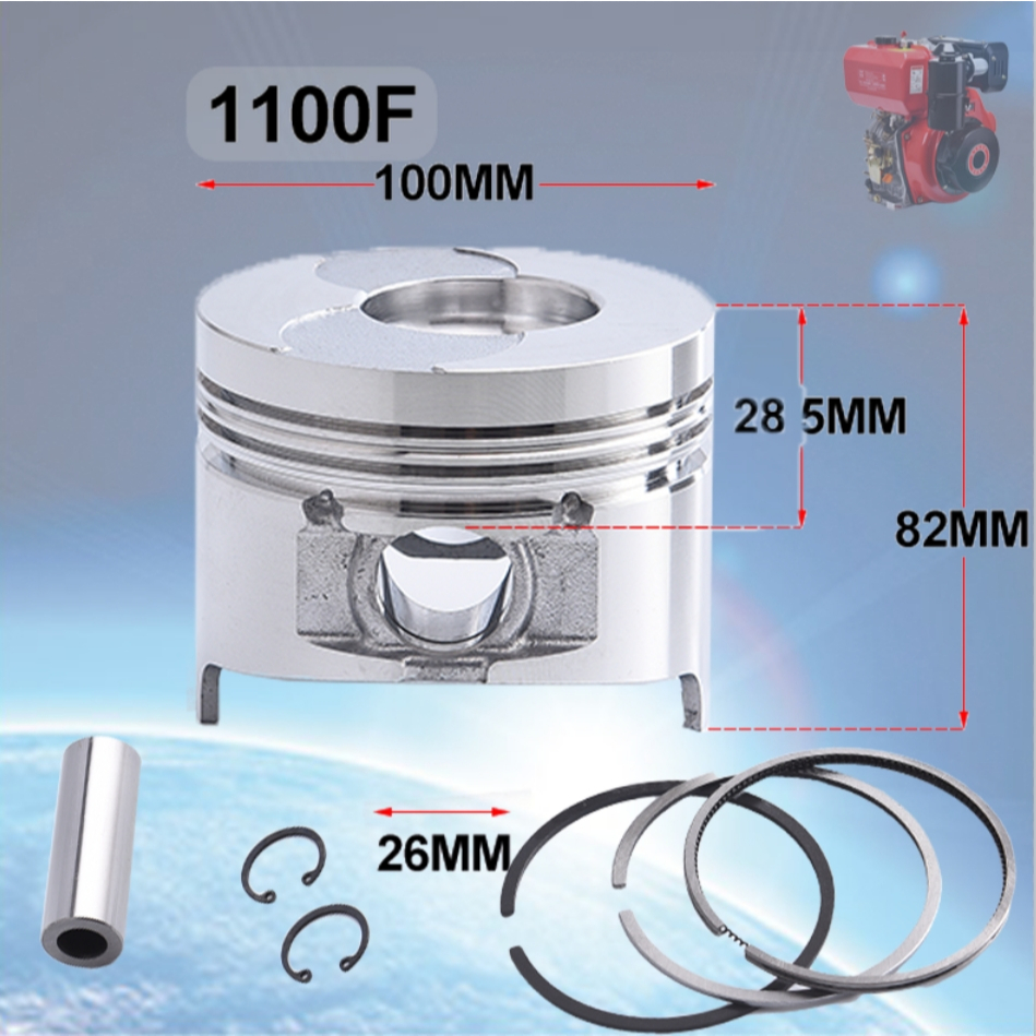 ลูกสูบเครื่องยนต์ดีเซลกระบอกเดียวระบายความร้อนด้วยอากาศพร้อมชุด Assy Ring สําหรับเครื่องจักรก่อสร้างและการเกษตร - รูปที่ 7