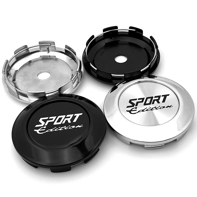 CarDIY 4PCS 77mm ล้อรถ WedsSport AOW TC105X 17 18 นิ้ว NK ล้อกลางหมวกขอบ Hub Cover