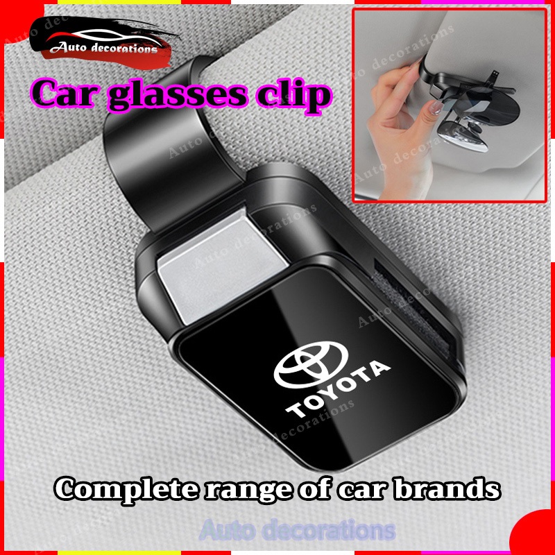 แบรนด์ที่สมบูรณ์ คลิปหนีบแว่นตารถยนต์เหมาะสําหรับ โตโยต้า ฮอนด้า มัลติฟังก์ชั่นที่บังแดดรถยนต์แว่นตากันแดดที่เก็บสิ่งประดิษฐ