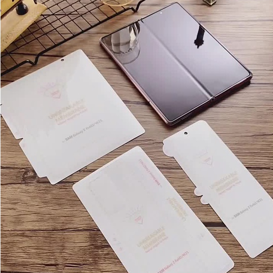 UNBreakable Membrane Screen Protector สําหรับ Samsung Galaxy Z Fold7 Fold6 Fold5 พับ 7 6 5 4 HD & Matte Full Cover Hydrogel ฟิล์มสําหรับ Samsung W23 W22 W21 W20