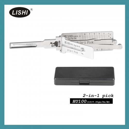 LISHI HU100(10) ดอกกัดปลาย Buick 2-in-1 เครื่องมือคีย์ตัดและล็อคเลือกเครื่องมือ hu100 สําหรับ buick