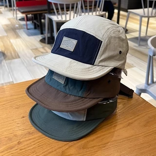 ญี่ปุ่น Retro Soft-Brimed Peaked หมวกผู้ชายผู้หญิงเครื่องมือสไตล์อเมริกันสั้น-ปีกเบสบอลหมวก Casual Street การจับคู่สี Flip-Bri