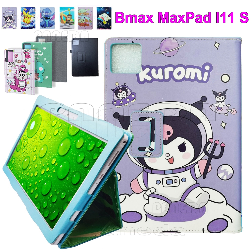 สําหรับ Bmax MaxPad I11 S 11 นิ้ว 2024 Android 14 คุณภาพสูง Universal กรณีแท็บเล็ตพีซี 11 นิ้วแฟชั่นน่ารักการ์ตูนรูปแบบ Flip Stand ฝาครอบหนัง PU เต็มแขนป้องกัน