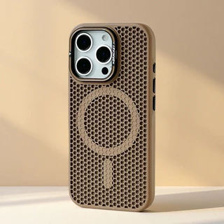 【Cellular cooling/With Metal bracket/Matte acrylic hard case/Orange】เคส compatible for iphone 11 12 13 14 15 16 pro max case