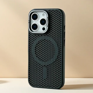 【Cellular cooling/With Metal bracket/Matte acrylic hard case/Orange】เคส compatible for iphone 11 12 13 14 15 16 pro max case