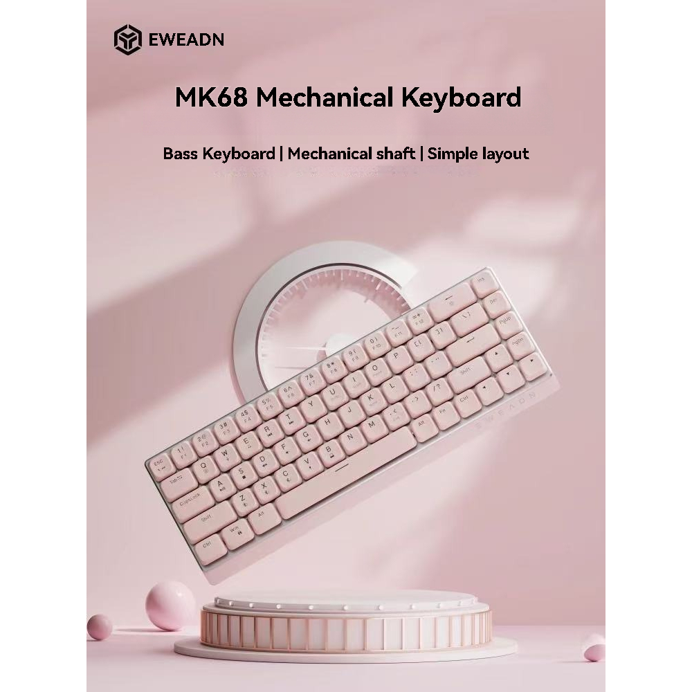 [EWEADN] คีย์บอร์ด EWEADN MK68 คีย์บอร์ดเชิงกลแบบกําหนดเองตัวเลือกแรกสําหรับของขวัญของขวัญวันหยุด