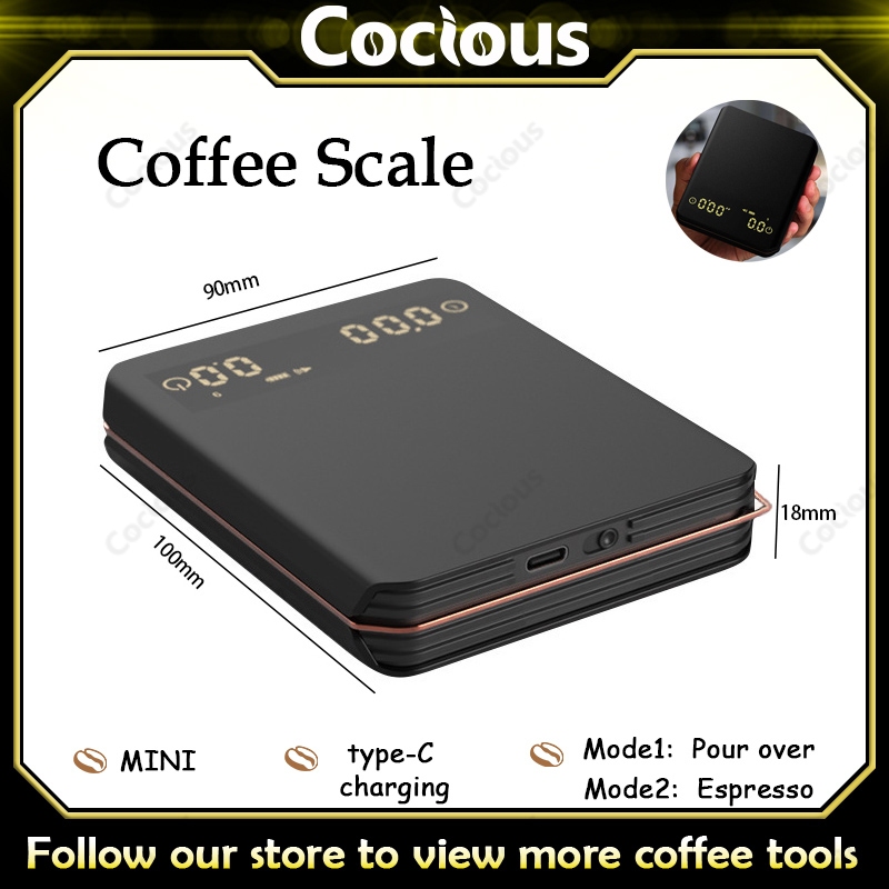 2กก./0.1กรัมกาแฟจับเวลาหน่วยที่มีฟังก์ชั่นทารีเครื่องชั่งครัวดิจิตอลมัลติฟังก์ชั่นเครื่องชั่งอาหารมินิขนาด