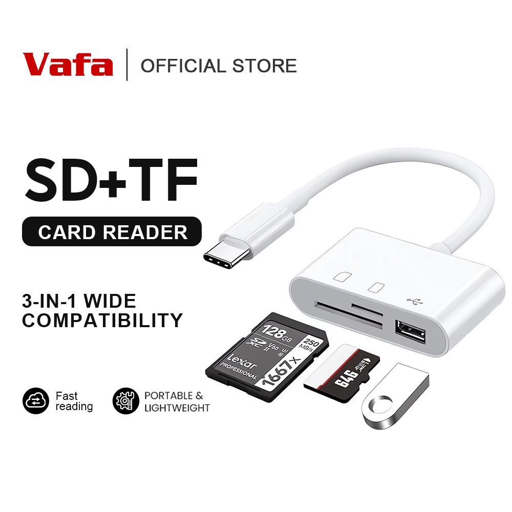 อะแดปเตอร์ OTG มัลติฟังก์ชั่นสามในหนึ่งเดียว Type-c micro los การ์ดหน่วยความจําโทรศัพท์มือถือ 2.0 USB + SD + เครื่องอ่านการ์ด TF