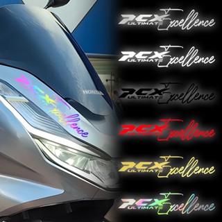 สติกเกอร์ สะท้อนแสง หัวรถจักรยานยนต์ Honda Pcx 150 160 กันน้…
