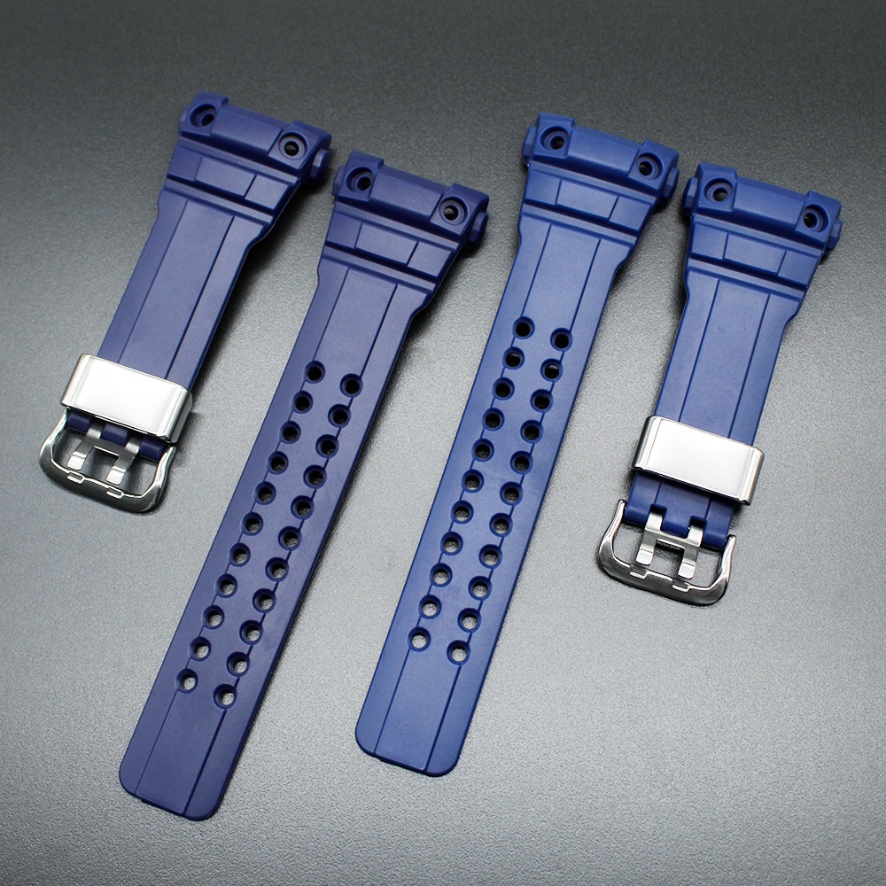 สายนาฬิกาสําหรับ GWN-1000 GWN-1000B สายรัดข้อมือ Premium PU สายนาฬิกาแหวนเหล็กไม่มีอุปกรณ์เสริมโลโก้