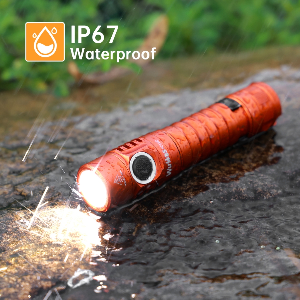 Wurkkos FC11C 6 โหมดที่มีประสิทธิภาพ 1200lm Higher CRI 18650 แบตเตอรี่ Li-lon ไฟฉาย LED หางแม่เหล็ก — صورة 6