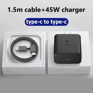 45W sums Super Charger สินค้าคุณภาพดี ชาร์จเร็วสุด ชุดชาร์จ PDหัวชาร์จ+สาย type C สายชาติเร็ว type c 1 เมตร / 1.5 เมตร / 2 เมตร สำหรับโทรศัพท์ Android สายเร็ว type c A53