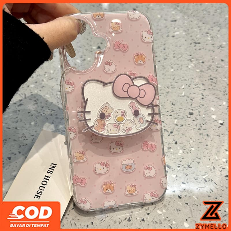 สําหรับRealmeหมายเหตุ50 Realmeหมายเหตุ60 Realme C75 C53 C51 C65 C63 C61 C67 C55 NarzoN55 NarzoN53น่ารักโบว์คิตตี้เค้กกันกระแทกTPUเคสโทรศัพท์