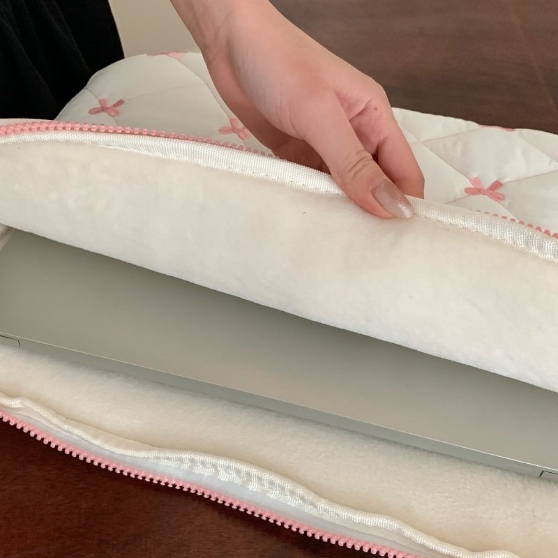 กระเป๋าแล็ปท็อป Heart-Shaped Bow Inner liner Bag Anti-shock สําหรับ 10-11 นิ้ว 13-14 นิ้ว 15-15.6 นิ้ว - รูปที่ 2