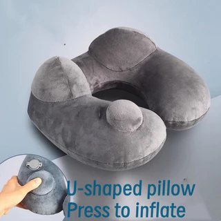 U-shaped pillow กระจายแรงดันอย่างสม่ําเสมอ พนักพิงแบบพอง หมอนรองคอ ถอดออกได้และล้างทําความสะอาดได้