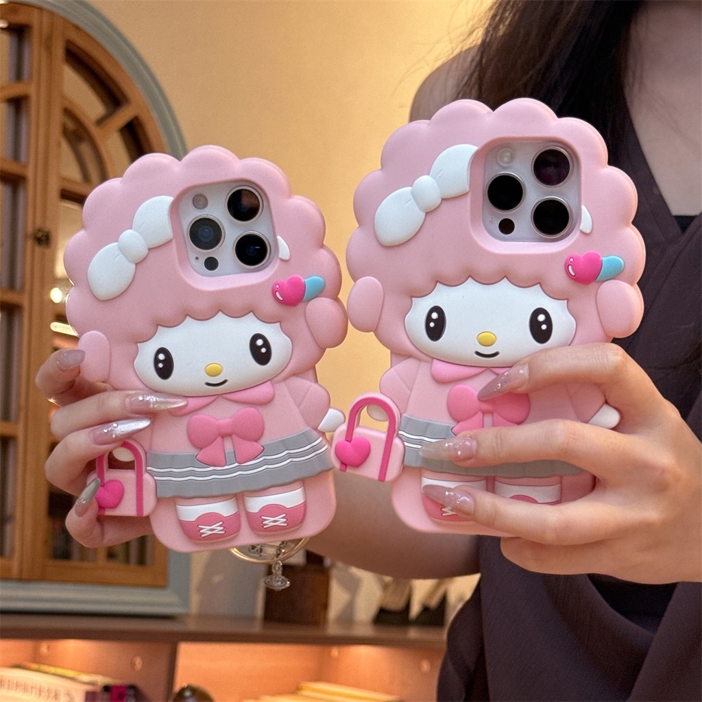 สําหรับIphone Case 17 Pro Max 16 Pro Max 15 Pro Max 14 Pro Max 13 Pro Max 3Dสเตอริโอซิลิโคนนุ่มกรณี