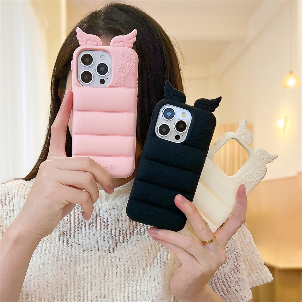 สําหรับIphone Case 17 Pro Max 16 Pro Max 15 Pro Max 14 Pro Max 13 Pro Max 3Dสเตอริโอซิลิโคนนุ่มกรณี