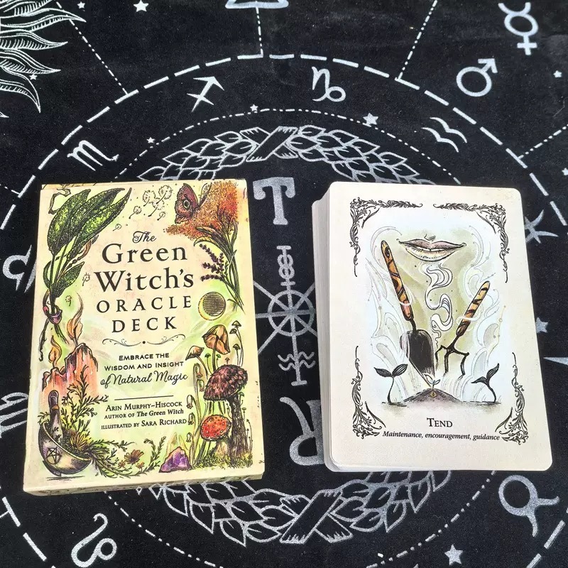 绿色女神卡 The Green Witchs Oracle Deck--การ์ดเกมเกมกระดานภาษาอังกฤษ
