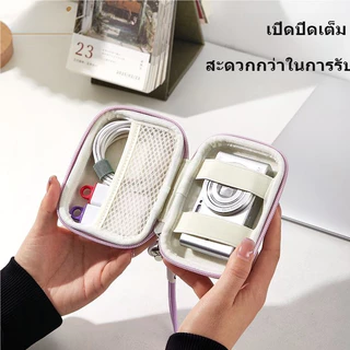 กระเป๋าใส่กล้อง For Panasonic Sony Canon Fuji เคสป้องกันพร้อมการ์ด SD และแพ็คสายเคเบิลกระเป๋าใส่กล้องวิดีโอดิจิตอล