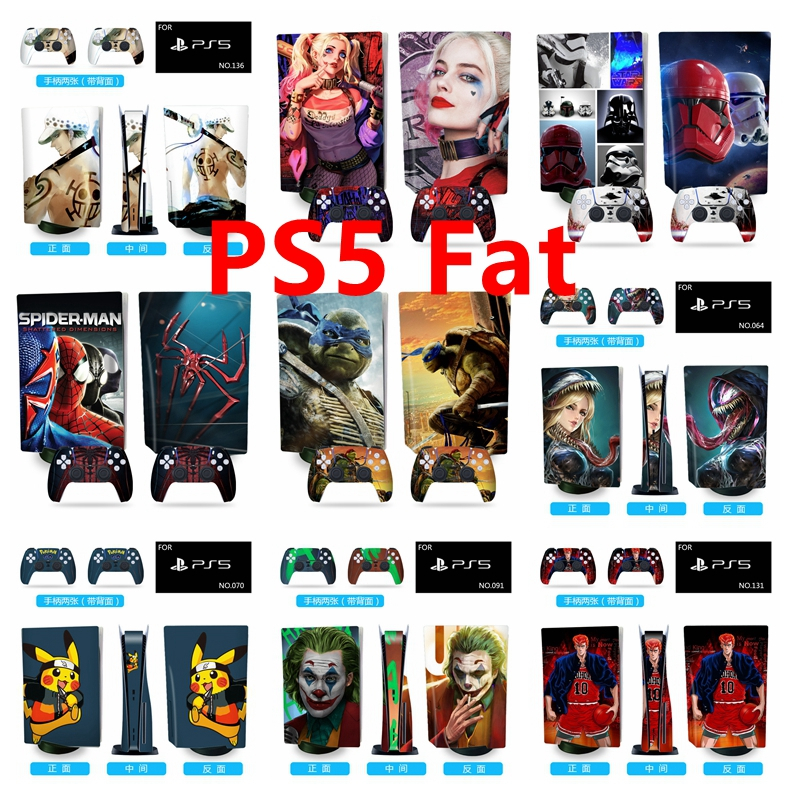 41 สีสติกเกอร์ผิวใช้งานร่วมกับ Sony Playstation 5 Fat Disc Edition ไวนิล Decal Wrap ฟิล์มป้องกันสําห