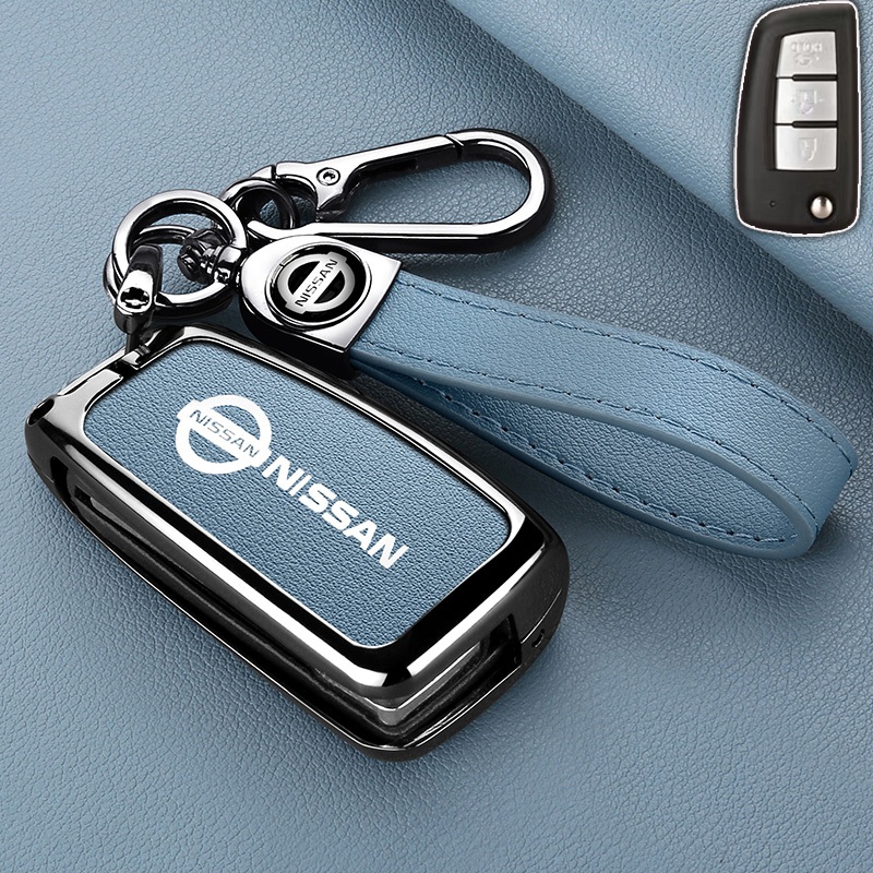 （กุญแจพับ）เคสกุญแจรีโมทรถยนต์ สําหรับ Nissan X-trail/Juke/Navara/Almera/Grand/livina/Sylphy  ของแต่งรถยนต์ พวงกุญแจ