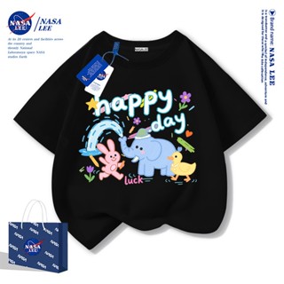 【จัดส่งเร็ว 48 ชม】เสื้อยืดเด็ก NASAผ้าฝ้ายระบายอากาศ ไซส์ฟิต…