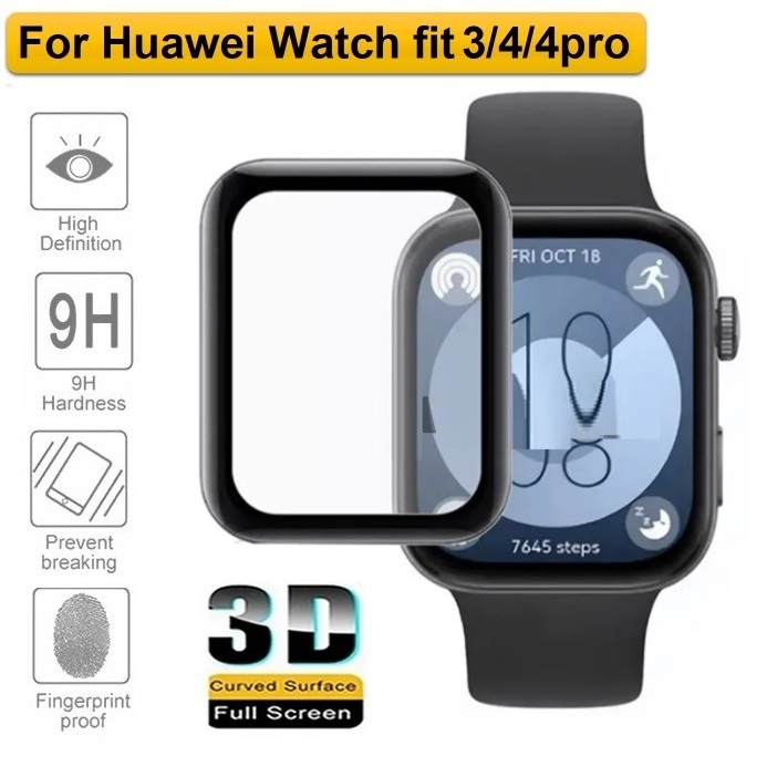 ฟิล์ม Huawei watch fit 3 Screen Protector 3D Full Covered huawei watch fit 3 ฟิล์ม Screen Protector 