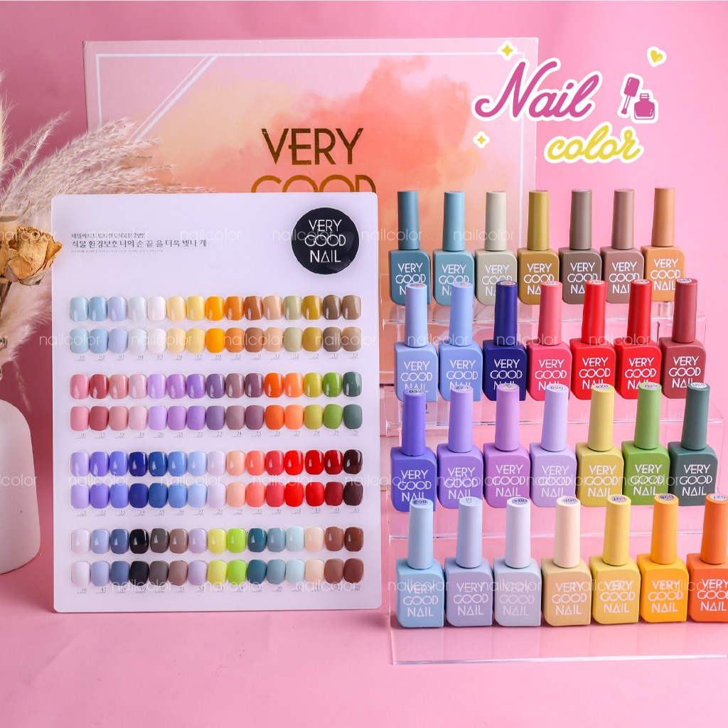 【กรุงเทพมหานครจัดส่ง】🎀 VERY GOOD NAIL (1-60) กาวติดเล็บแต่งเล็บ 60 สี เซตร้านเล็บ ✨✨💅🏻