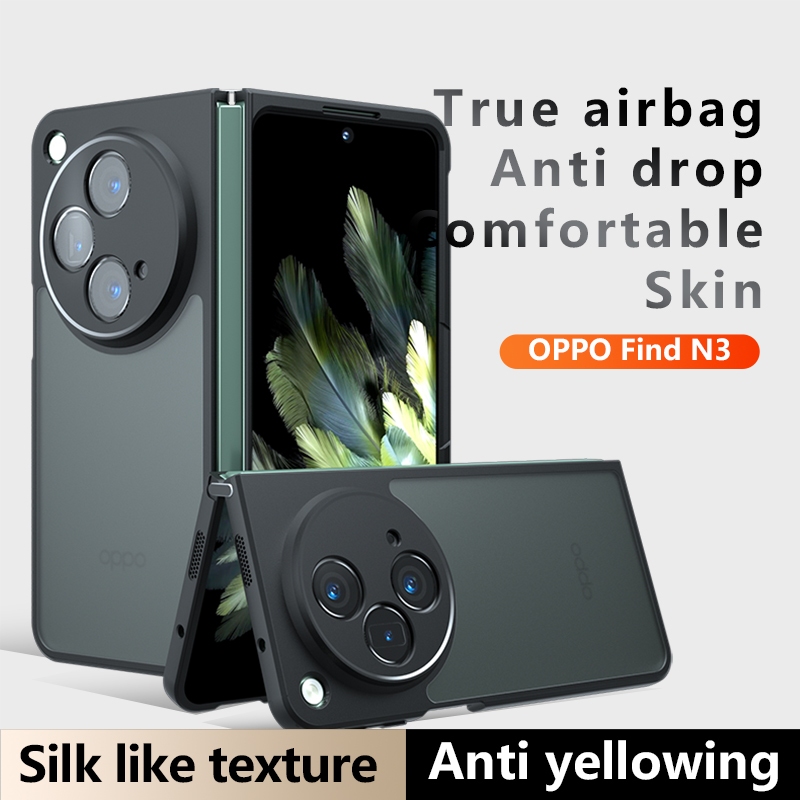 ปลอกสําหรับOppo Find N3 5G FindN3 CPH2499 PHN110 เคสโทรศัพท์อะคริลิคใสMatteซิลิโคนอ่อนนุ่มป้องกันแข็
